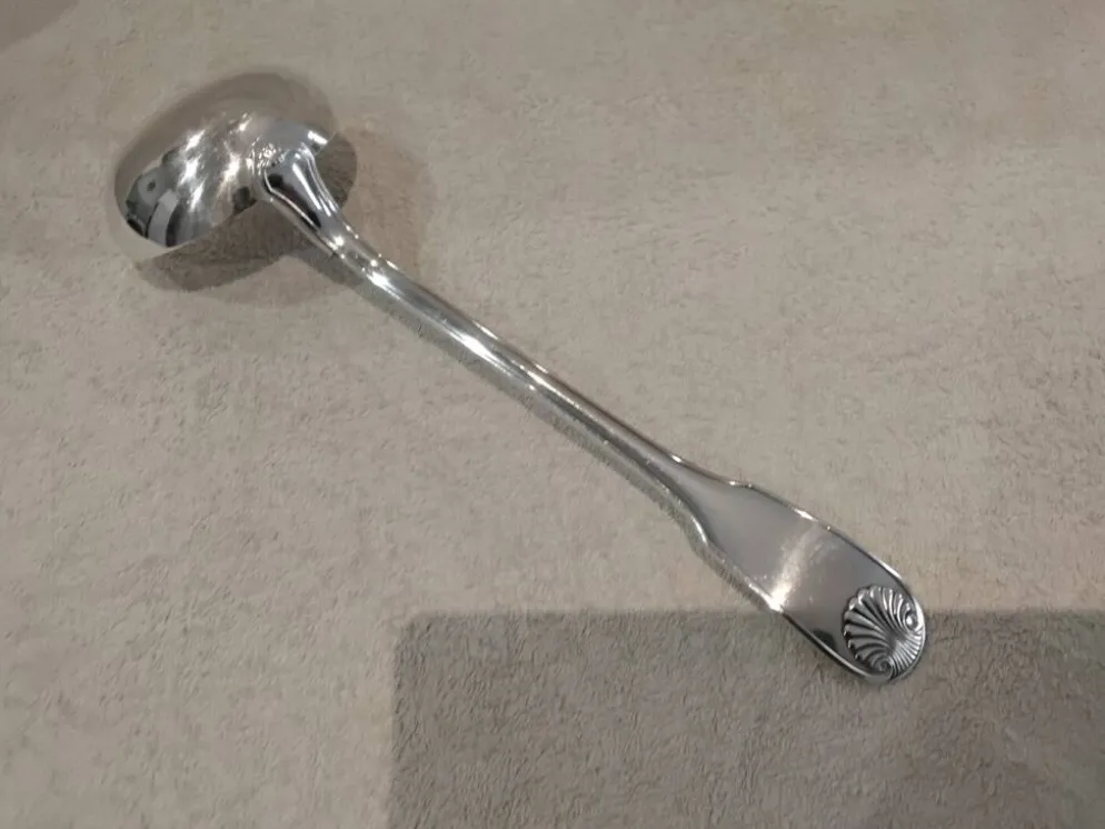 Louche à potage métal argenté orfèvre Christofle vendome 31,5cm
