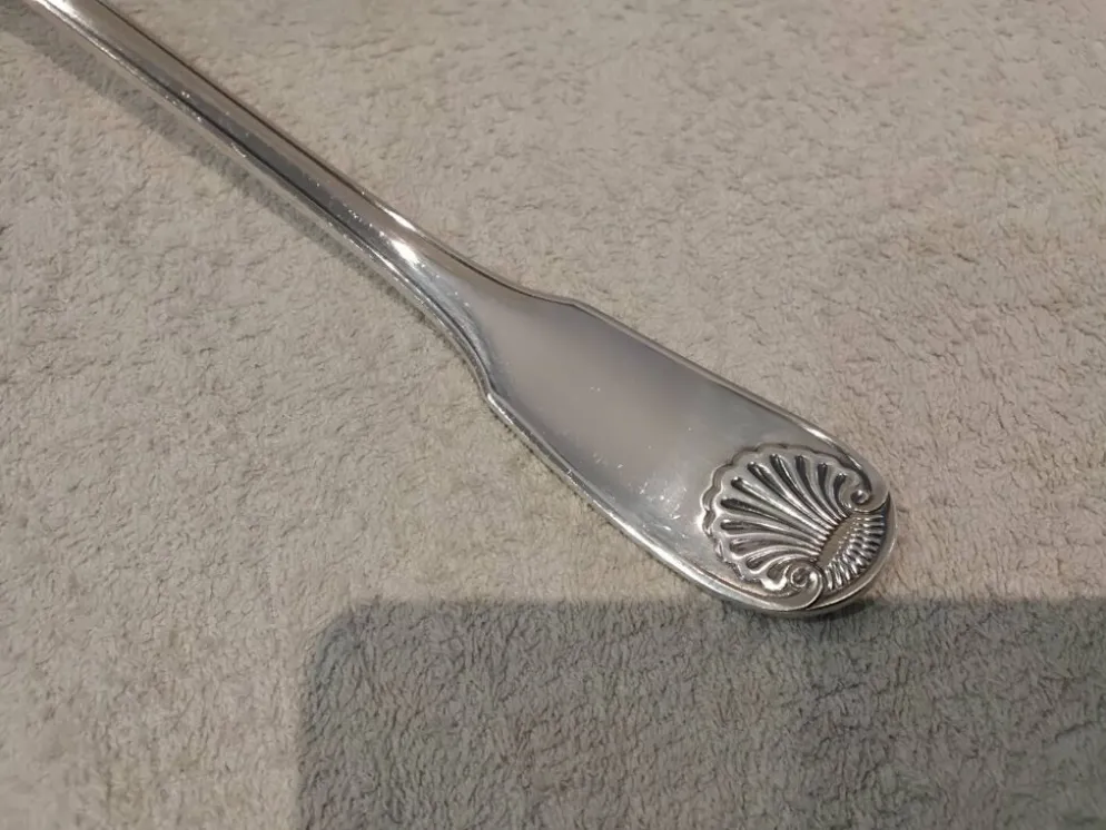 Louche à potage métal argenté orfèvre Christofle vendome 31,5cm
