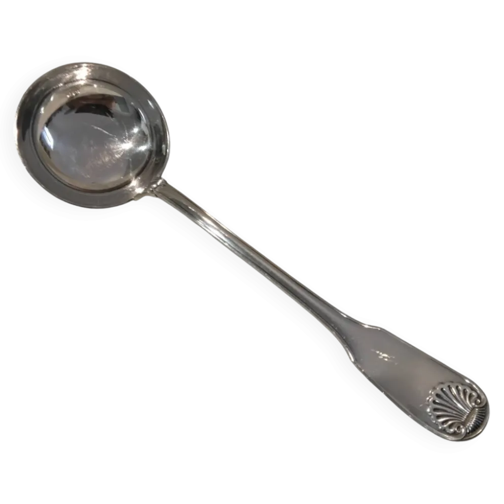 Louche à potage métal argenté orfèvre Christofle vendome 31,5cm