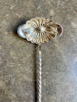 Louche à punch Christofle en ébène et métal argenté