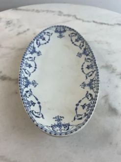 Lunéville KG — Collection Moustiers, Plat ovale Terre de Fer