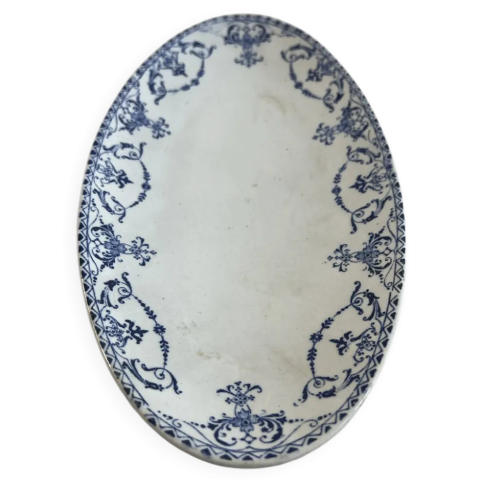 Lunéville KG — Collection Moustiers, Plat ovale Terre de Fer