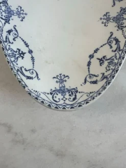 Lunéville KG — Collection Moustiers, Plat ovale Terre de Fer