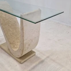 Mactan Stone Coffee or Fossil Stone Table, 1990s