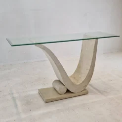Mactan Stone Coffee or Fossil Stone Table, 1990s