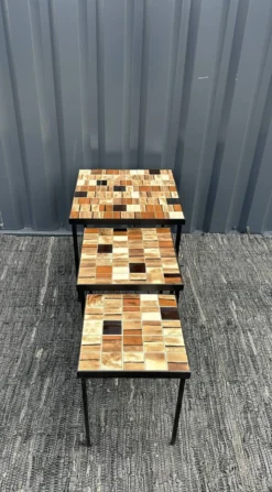 Mado jolain trio de tables basses