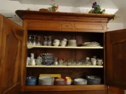 magnifique buffet 2 corps xviiie siècle en noyer – pièce ancienne d’excepti