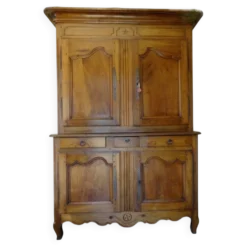 magnifique buffet 2 corps xviiie siècle en noyer – pièce ancienne d’excepti