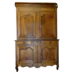 magnifique buffet 2 corps xviiie siècle en noyer – pièce ancienne d’excepti
