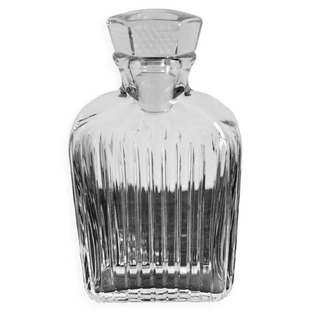 Magnifique carafe à whisky en verre cristal. Vintage