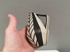 Magnifique cruche en céramique par Michael Andersen, Danemark, années 1960.