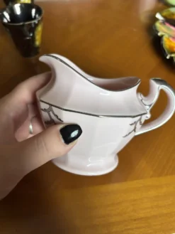 Magnifique service à café en porcelaine rose – Haas & Czjzek, Schl