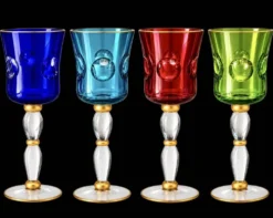 Magnifique service de 48 verres en cristal Saint Louis, Collection Bubbles