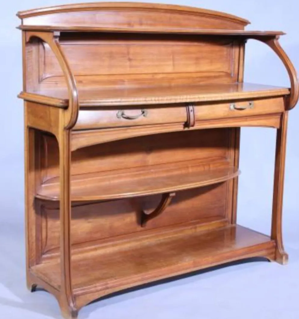 Maison Édouard Diot – Desserte Art Nouveau et son étagère d'applique d