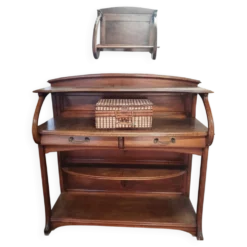 Maison Édouard Diot – Desserte Art Nouveau et son étagère d'applique d
