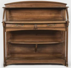 Maison Édouard Diot – Desserte Art Nouveau et son étagère d'applique d