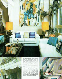 Maison Jansen. Meuble pour vinyles en verre fumé. Années 1970.