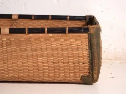 Malle ancienne kōri en osier de saule – Japon, vers 1920. Ensemble de deux.