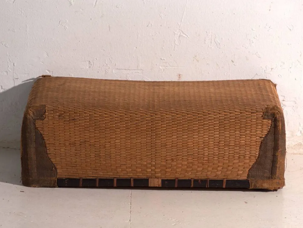 Malle ancienne kōri en osier de saule – Japon, vers 1920. Ensemble de deux.
