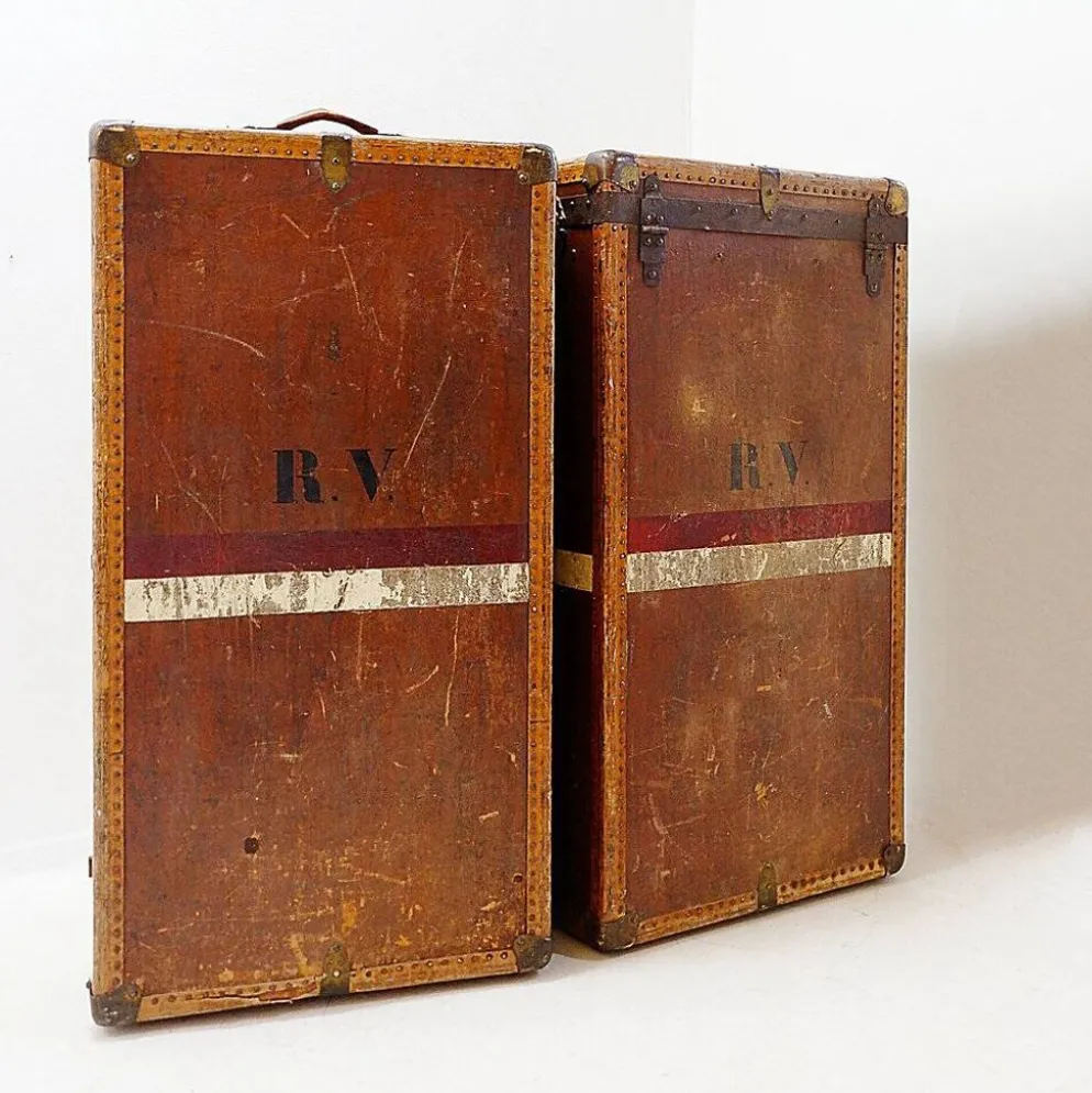 Malle armoire ancienne "Malle de voyage", vers 1930