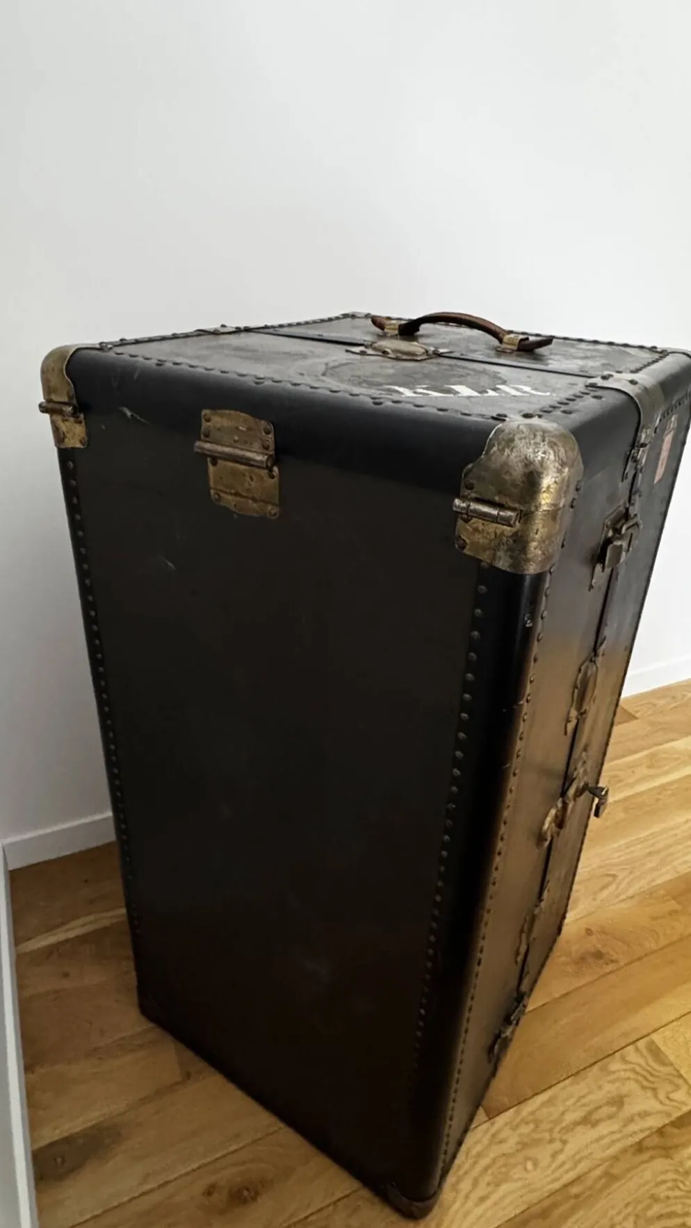 Malle-armoire de voyage américaine Wheary – années 1920
