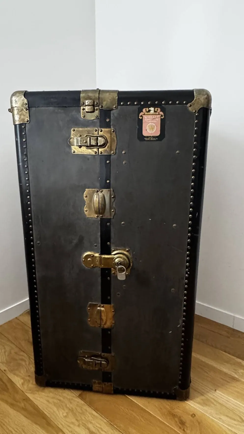 Malle-armoire de voyage américaine Wheary – années 1920