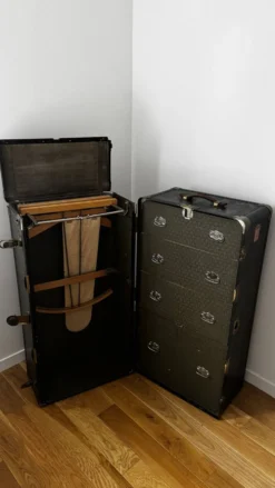 Malle-armoire de voyage américaine Wheary – années 1920