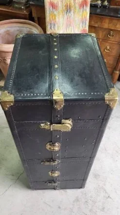 Malle de voyage cabine en cuir cosmopolis