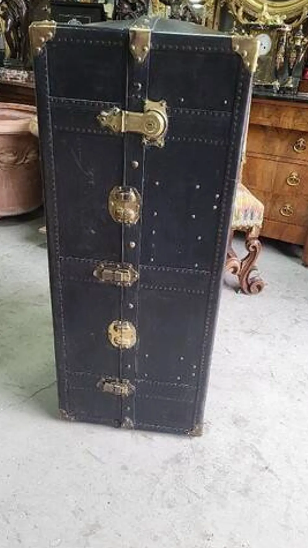 Malle de voyage cabine en cuir cosmopolis