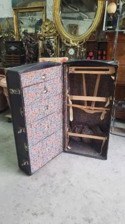 Malle de voyage cabine en cuir cosmopolis