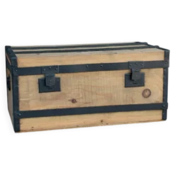 Malle de voyage en bois
