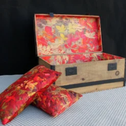 Malle de voyage en bois