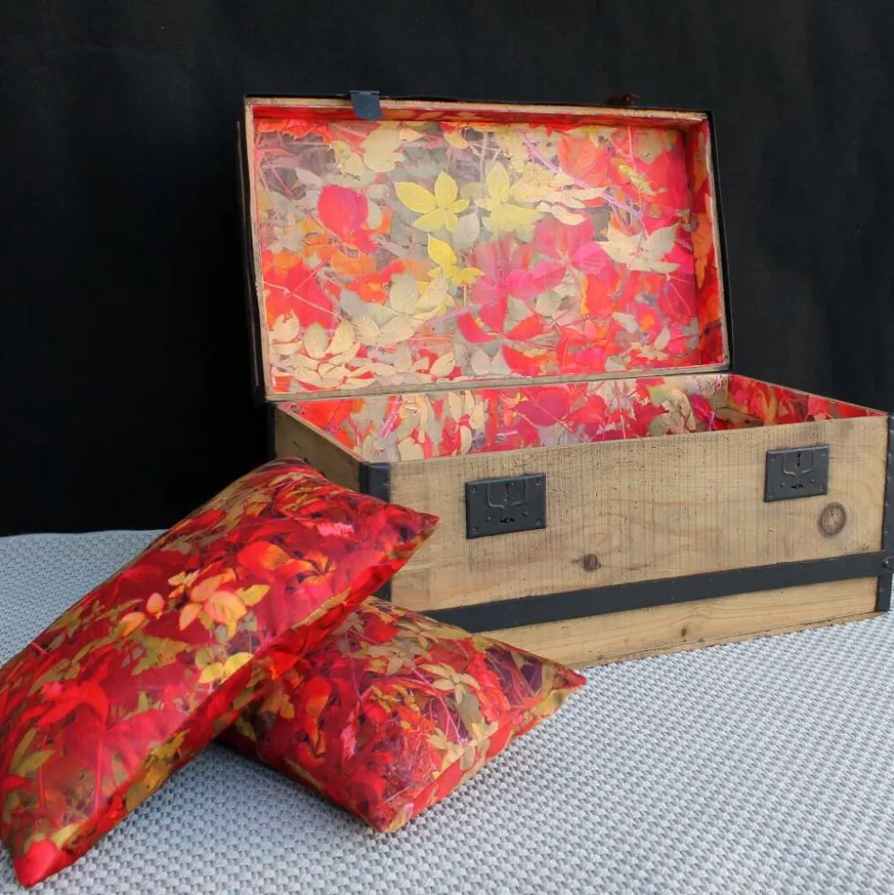 Malle de voyage en bois