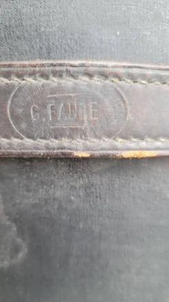 Malle de voyage en cuir époque 1900s