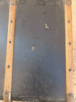 Malle de voyage noir et bois
