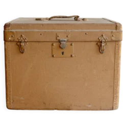 Malle vintage ocre – Coffre de rangement