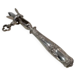 Manche a gigot manche argent 950 Minerve style rocaille Ravinet