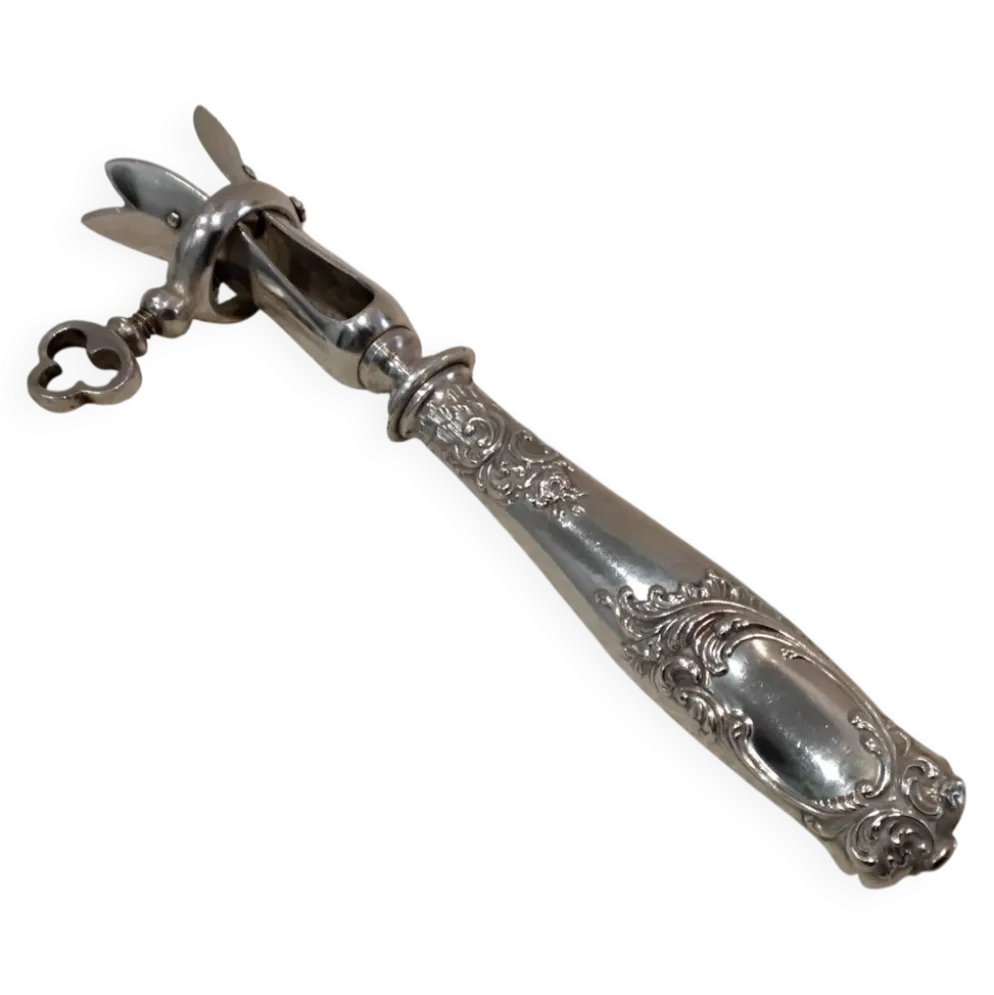 Manche a gigot manche argent 950 Minerve style rocaille Ravinet