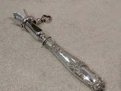 Manche a gigot manche argent 950 Minerve style rocaille Ravinet
