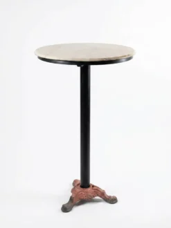 Mange debout de bistrot dessus marbre pied fonte