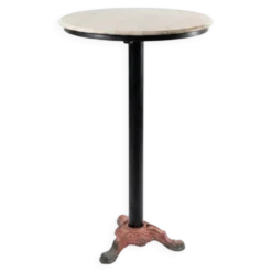 Mange debout de bistrot dessus marbre pied fonte