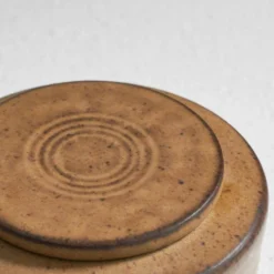 Meindert Zaalberg Studio Pottery 'Stop' boîte avec couvercle 1962