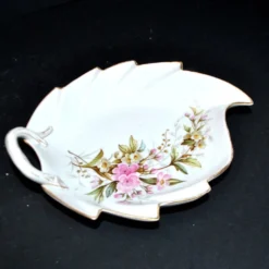 Meissen ravier coupelle décor fleurs rose peint en porcelaine signé Meissen