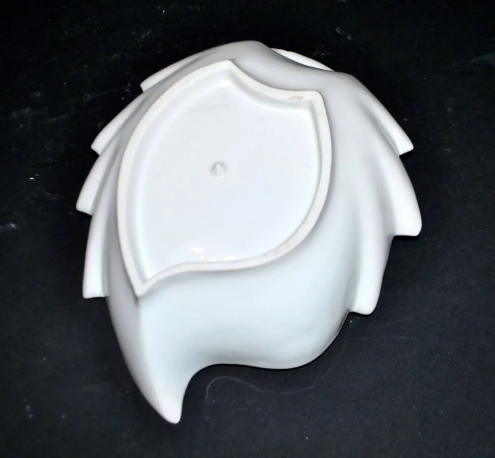 Meissen ravier coupelle décor fleurs peint en porcelaine signé Meissen