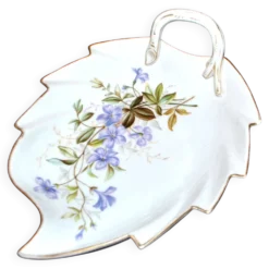 Meissen ravier coupelle décor fleurs peint en porcelaine signé Meissen
