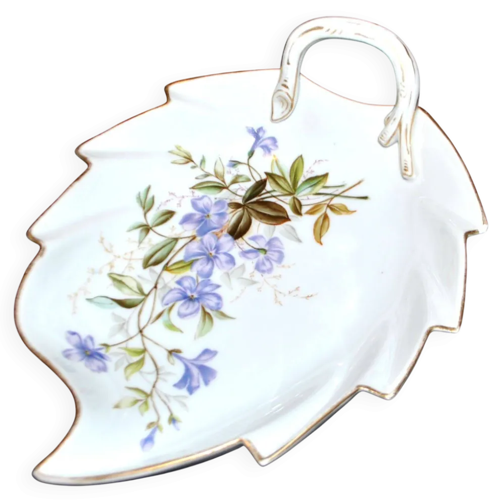 Meissen ravier coupelle décor fleurs peint en porcelaine signé Meissen
