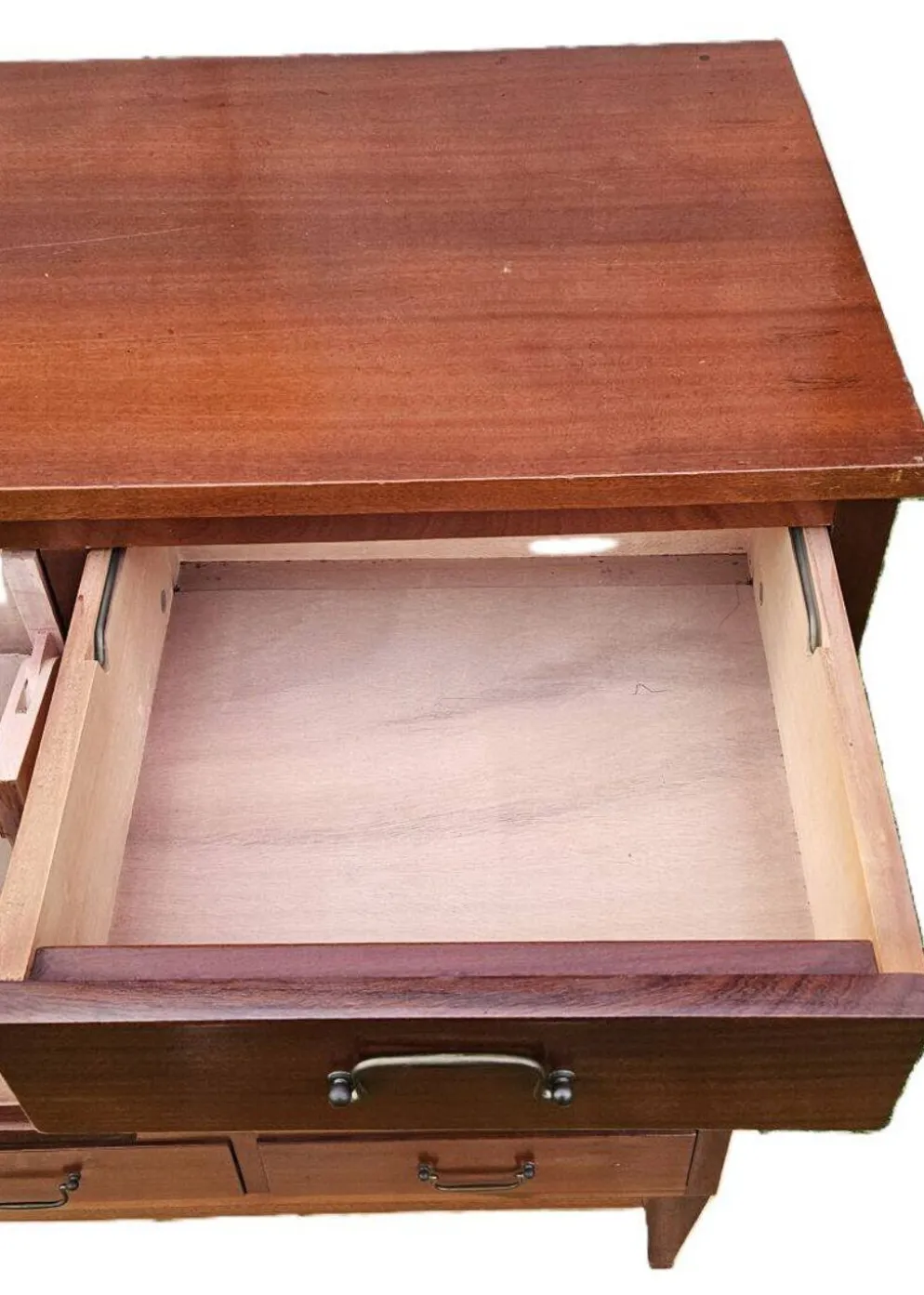 Meuble Anglais D'Archivage En Acajou A 12 Tiroirs