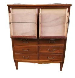 Meuble Anglais D'Archivage En Acajou A 12 Tiroirs