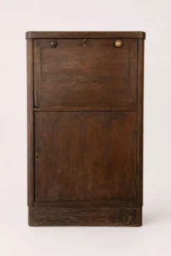 Meuble bar ancien en bois massif — pièce de caractère