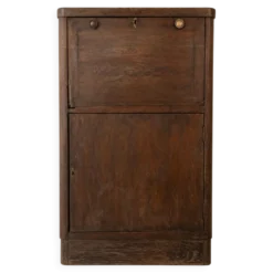 Meuble bar ancien en bois massif — pièce de caractère